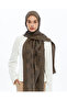 60% Lyocell 40% Cotton Alia Vo Women's Patterned Shawl_Mink