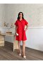 Women's Gabardine Fabric Shirt Dress - 4