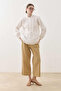 Ribbed Cotton Shirt Ecru