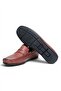 Brown Hera Brown Laceless Genuine Leather Men's Shoes - 3
