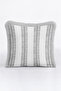 Luxurious Striped Decorative Elegant Fringed Pillowcase - Stylish Marine Grey White Grey Tassel Throw Pillow Cover - 6