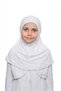 Girl's One-Piece Hijab - Ready-To-Wear Hijab Scarf - Practical Snap-On Hijab |   Flexible Combed Cotton Fabric Daily & Prayer Headscarf (6-11 Years)
