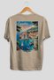Dubrovnik Croatia Beige Oversize Country City Back Printed Unisex T-Shirt 100% Cotton Premium