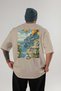 Amalfi Italy 2 Beige Oversize Country City Back Printed Unisex T-Shirt 100% Cotton Premium - 2