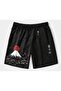 Unisex Oversize Relaxed Fit High Waist Special Design Printed Summer Shorts