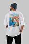 Dubrovnik Croatia 2 White Oversize Country City Back Printed Unisex T-Shirt 100% Cotton Premium - 4