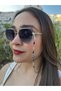 Premium Eyeglass Chain Silver Color Metal with Evil Eye Beads |   Crystal Beaded Women's Glasses Strap |   Silicone Tip Eyeglass Accessory |   Compatible with All Glasses - 2