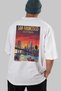 San Francisco California White Oversize Country City Back Printed Unisex T-Shirt 100% Cotton Premium - 6