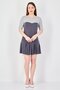 Women Two-Tone Mini Dress, Multicolor - 2