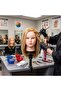 905 Professional Mannequin Training Head 60cm Blonde Mixed Hair | Hairdressing Practice Head with Clamp - 2
