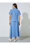 Blue Textured Shirt And Skirt Co-Ord Set - 6