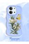 Redmi 15C 5g Compatible Case with Camera Protector Blue Silicone Couple Phone Case Butterfly Pattern - 2