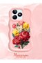 Realme C51 Compatible Case Camera Protector Pink Silicone Couple Phone Case Floral Pattern - 2