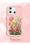 Redmi 11A Compatible Case Camera Protector Pink Silicone Couple Phone Case Floral Pattern - 2