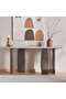 ZINNIA CONSOLE TABLE MARBLE- BROWN - 2