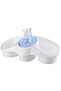 Ergonomic Oval Detergent Container, Liquid Soap Dispenser, Sponge Holder Assortment