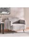 CAMELBACK SINGLE SEATER SOFA - GREY