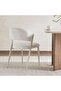 AINSLEY V1 DINING CHAIR - BEIGE & WALNIT - 3