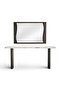 TERRA CONSOLE TABLE WITH MIRROR MARBLE - BEIGE & BROWN - 6