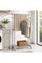 Rio Extendable Double Cloth Rack 89-152x44x94-170cm - Grey