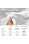 Pure 100% Cotton GCC King Duvet Cover 220x240 cm White, 400 Thread Count Cool Breathable Long Staple Cotton Sateen Weave Quilt Cover with 2 Pillowcases (White Bedding Set) - 6