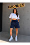 3-Piece Shorts for Women (Black-Grey-Navy Blue) Oversize Summer Shorts Anti-Sweat - 5