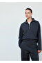 Fermuarlı boğazlı sweatshirt