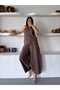 Women's Linen Vest and Shalwar Pants Set - 2