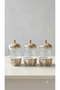 3-Piece Porcelain Detailed Spice Jar Set with Vacuum Lids - 2