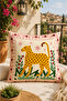 Bohemian Leopard Patterned 4-Piece Throw Pillow Cover and Runner Set – Modern Living Room & Balcony Decor - 7