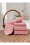 - 6 Pcs Towel Set, Amani Touch, 100% Cotton, 550 GSM, Light Pink, 2pcs Bath Towel 70cmx140cm, 2 Pcs Hand Towel 40cmx70cm, 2Pcs Face Towel 33cmx33cm, Ultra Soft and Absorbent - 3