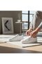 White Top Metal Lace Sneaker - 6