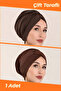 Brown Double-Sided Sandy Hijab Cap |   Sea Pool Compatible Practical Cap |   Non-Slip, Anti-Sweat, Ready-To-Use Cap |   Double-Way Hijab Bonnet