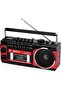 TOWEAR Portable Cassette Player, supports FM/AM/SW frequency range recorder, compatible with cassette/Bluetooth/card/recording, available batteries/power