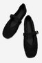 Women's Buckle Braided Ballerinas Black - 3