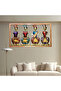 Wall Decor 4 Metal Musician Doll Panel - Handcrafted Iron Wall Art(L:32'' X H:18'') - 3