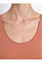 Brown U-Neck Women's Undershirt - 3