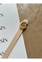 Lime Gold Sea Shell Buckle Belt Waist Belt Coat Belt Dress Belt Trouser Belt - 4