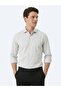 Gray Plain Slim Fit Long Woven Classic 100% Cotton Shirt