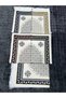 Silvery Velvet Patterned Fringed Gift Bundle Thick Luxury Prayer Mat - 5
