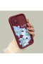 Samsung Galaxy A51 Compatible Case Camera Protector Burgundy Silicone Couple Phone Case Floral Pattern - 3
