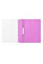 6Pcs Clear File Fasteners with Clip, A4 Plastic File Folders for Documents, Presentation Project Folders, Pink - 5