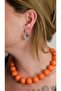 Orange Topçuk Necklace - 3