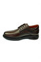 5022 Brown Leather Laced Classic Men's Shoes - 3