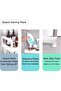 3 Tier Over The Toilet Storage Rack, Stainless Steel Bathroom Organizer Shelf with 3 Hooks, Space Saving Freestanding Bathroom Storage Stand, Heavy Duty 30KG Load Capacity, Easy Assembly, White - 7