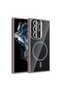 Galaxy S23 Ultra Case with Camera Stand, Magsafe Supported, Transparent Back, Silicone Senk - 2