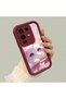 Infinix Note 50 4g Compatible Case Camera Protector Claret Red Silicone Couple Phone Case Cat Pattern - 3