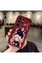 Samsung Galaxy S24 Ultra Compatible Case Camera Protector Burgundy Silicone Couple Phone Case Cat Pattern