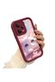 Redmi Note 12 Pro 5g Compatible Case Camera Protector Claret Red Silicone Couple Phone Case Cat Pattern - 2