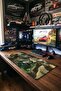 Green Brown Fluid Abstract 40X90 cm Gaming Mousepad Non-Slip Base Large Size Mousepad - 2